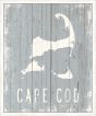 Cape Cod on Blue Wood