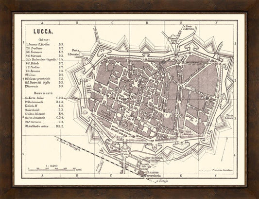 Map of Lucca