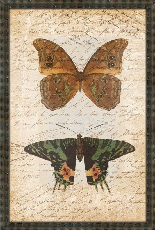 Butterflies With Writing I