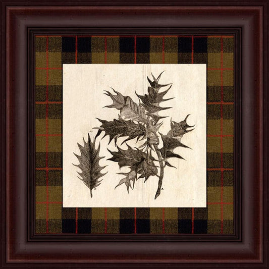 LEAVES & PLAID I