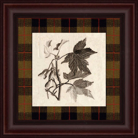 Leaves & Plaid IV