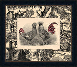Toile Roosters I