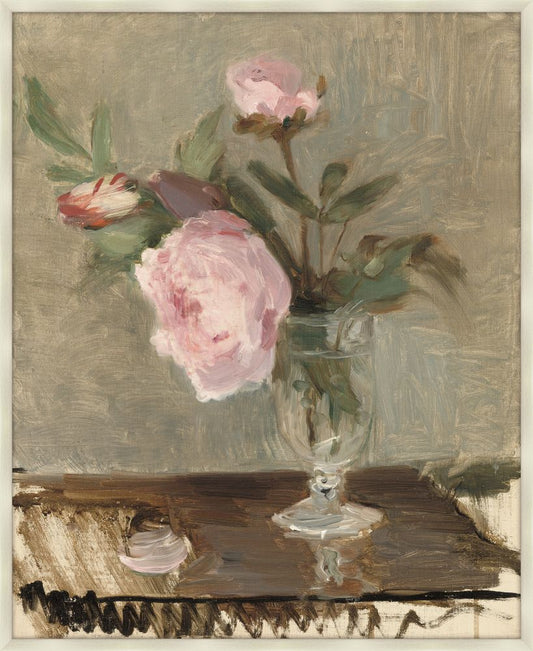 Peonies, Berthe Morisot, 1869 on Canvas