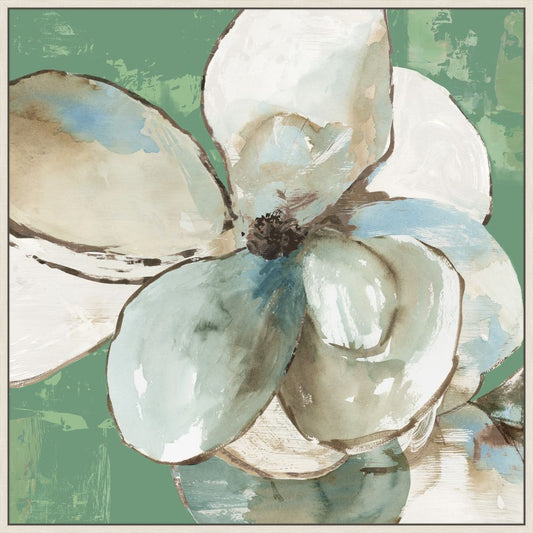 Emerald Flower II on Canvas