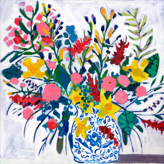 Summer Whites on Boxed Canvas