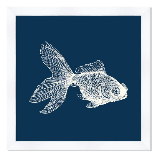 Goldfish in Blue Reverse