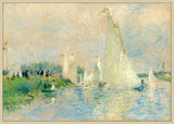 Regatta at Argenteuil, Auguste Renoir, 1874 on Canvas