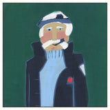 Sailor with Blue Pea Coat on Canvas