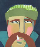 Sailor with Green Cap Boxed Canvas