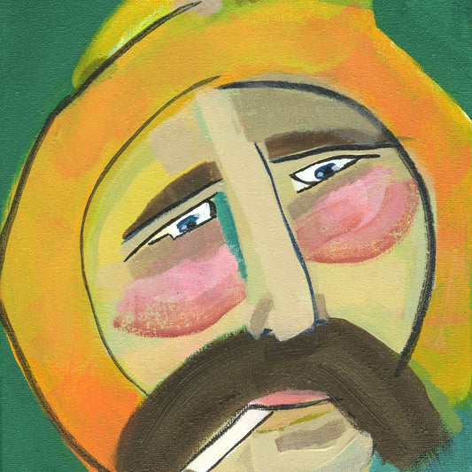 Sailor with Orange Hat Boxed Canvas