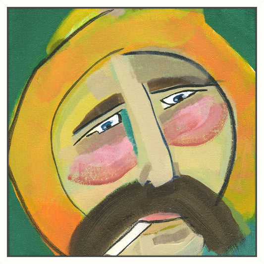 Sailor with Orange Hat on Canvas