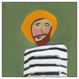 Sailor with Striped Shirt on Canvas