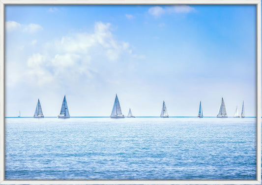 A Perfect Day for Sailing on Canvas