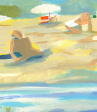 Friends on the Beach I on Boxed Canvas