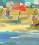 Friends on the Beach II on Boxed Canvas