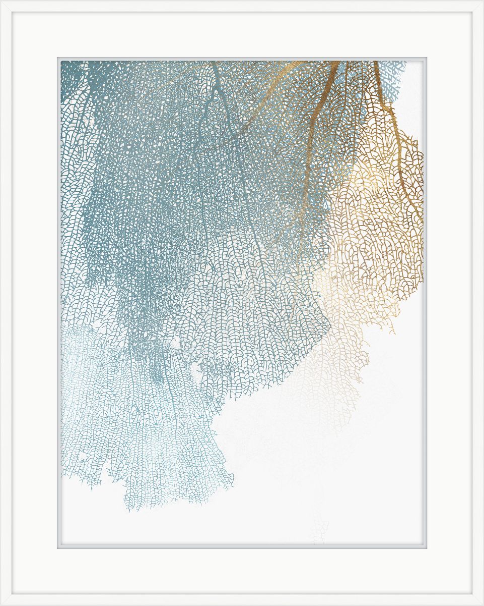 Delicate Branches Against White Canvas I