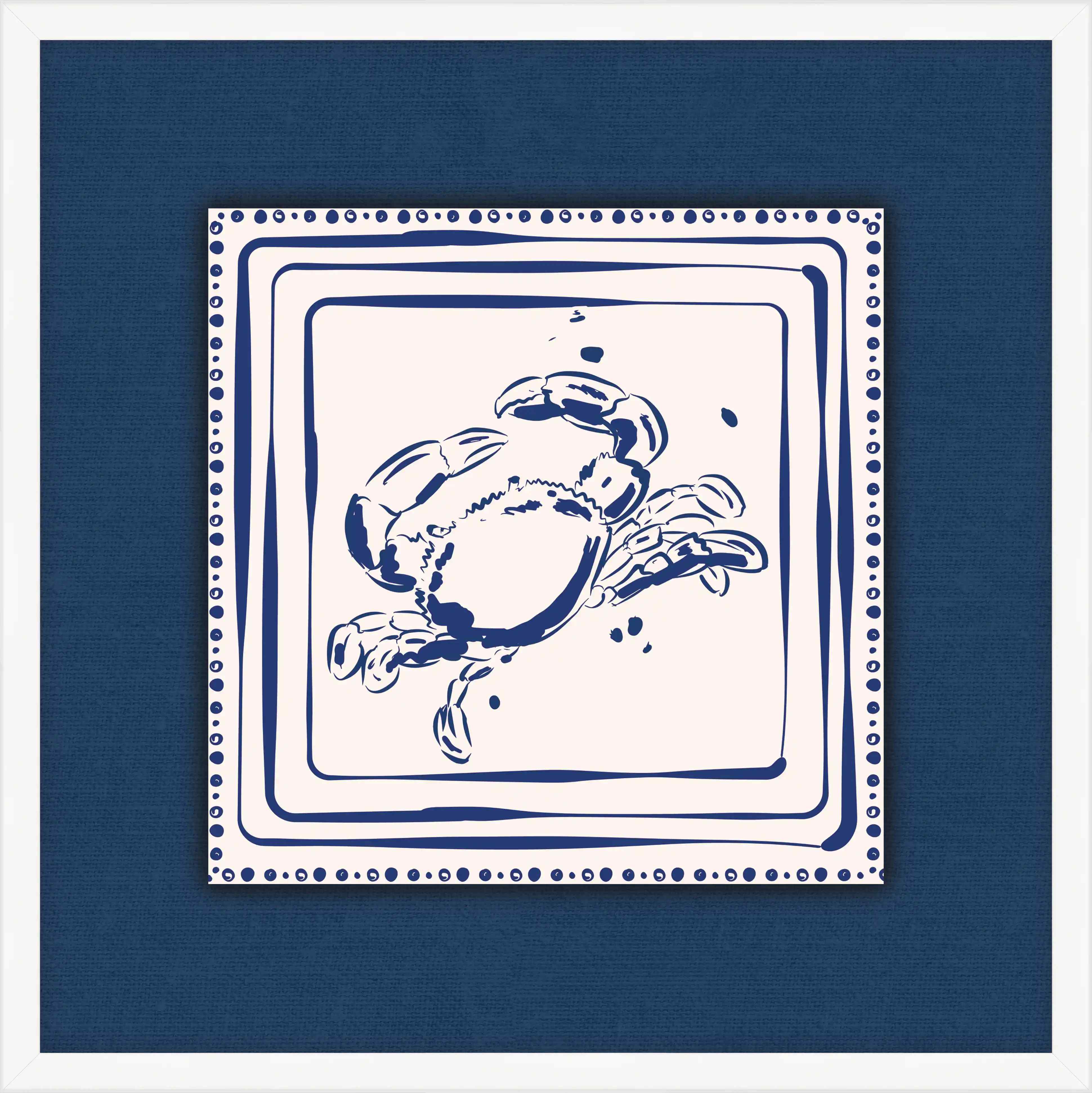 Blue Crab On Blue