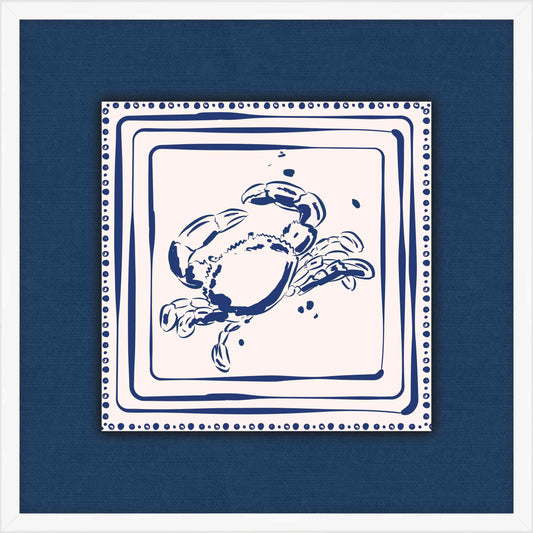 Blue Crab On Blue