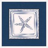 Blue Star Fish On Blue