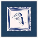 Blue Cone Shell On Blue