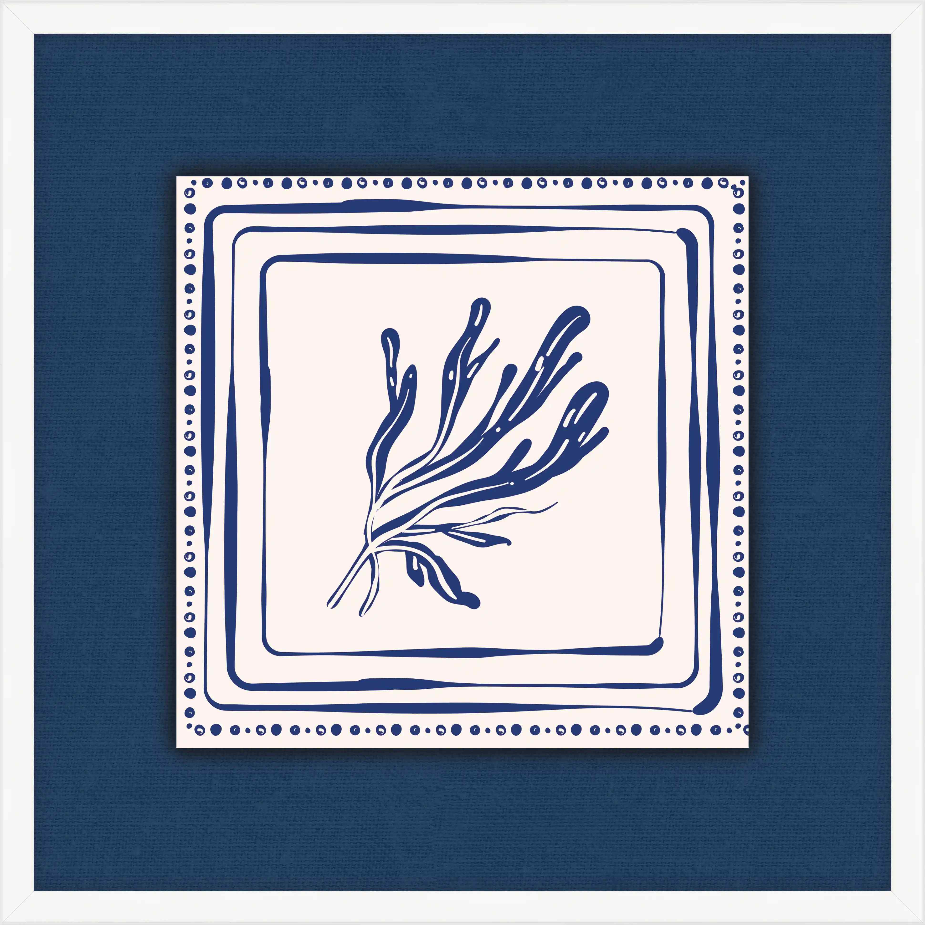 Blue Coral On Blue