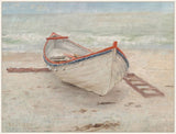 Fishing Boat On Shore, Emil Carlsen On Canvas