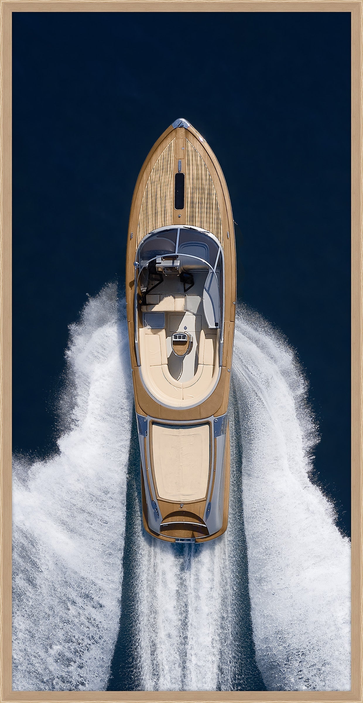 Vintage Wood Long Boat I