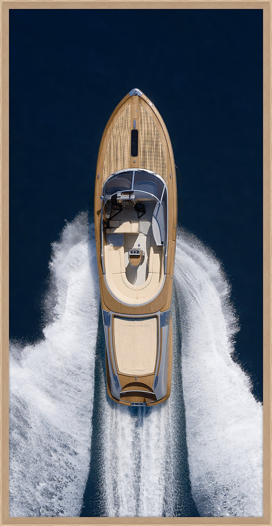 Vintage Wood Long Boat I