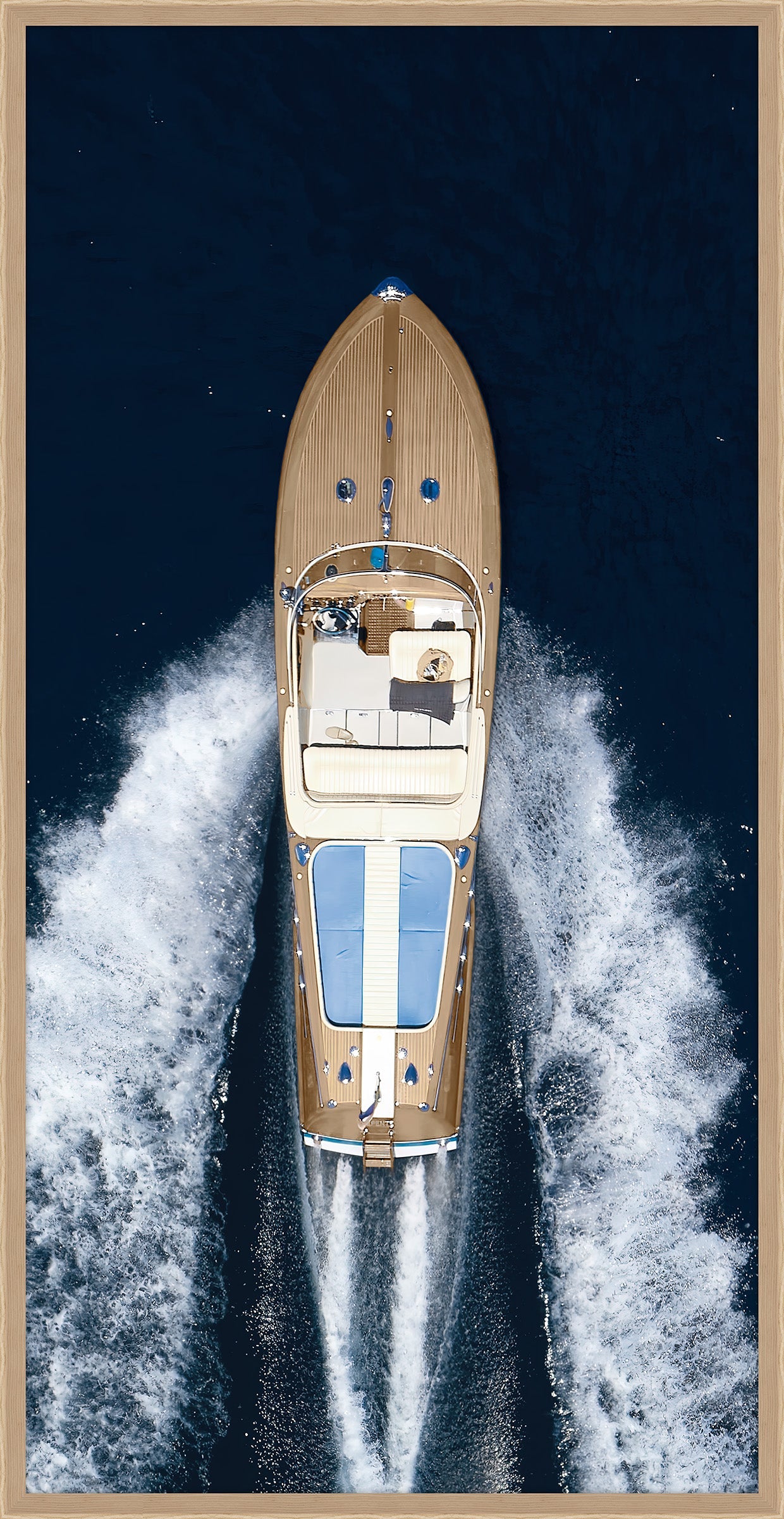 Vintage Wood Long Boat II