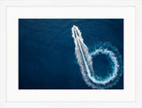 Motor Boat Forming a Circle of Waves