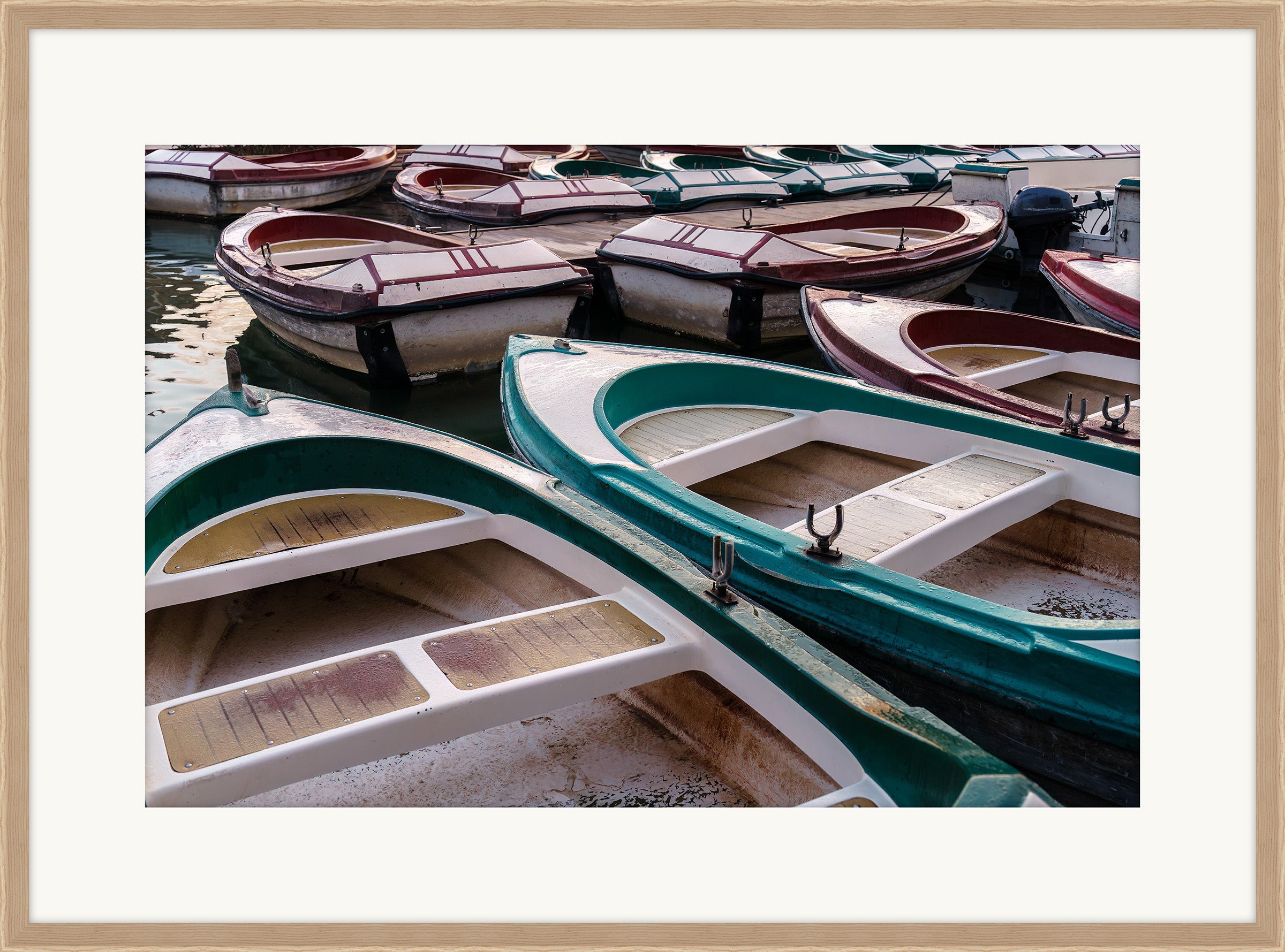 Gaggle of Rowboats at the Dock