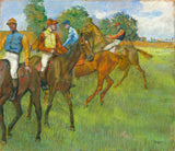 Before the Race, c. 1887-1889 - Edgar Degas Boxed Canvas