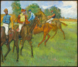 Before the Race, c. 1887-1889 - Edgar Degas Canvas