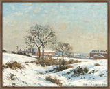 Snowy Landscape at South Norwood, Camille Pissarro, 1871 on Canvas