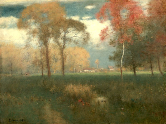 Sunny Autumn Day, George Inness, 1892 Boxed Canvas