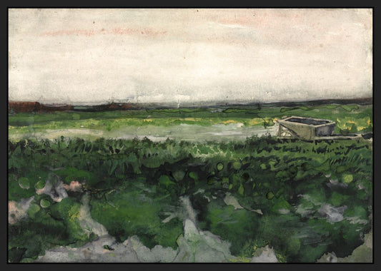 Landscape with Wheelbarrow, 1883, Vincent van Gogh on Canvas