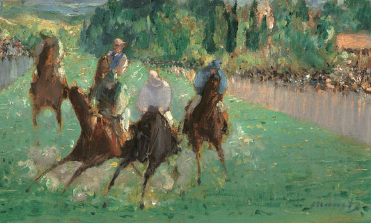 At the Races, Edouard Manet, 1875 Boxed Canvas