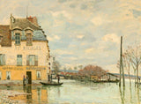 Flood at Port-Marly, Alfred Sisley, 1872 Boxed Canvas
