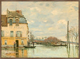 Flood at Port-Marly, Alfred Sisley, 1872 on Canvas