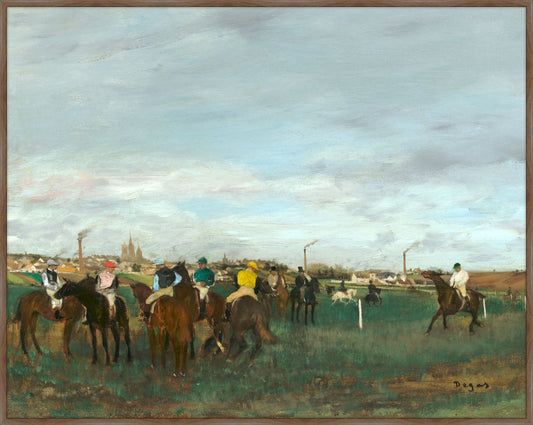 The Races, Edgar Degas, 1872 on Canvas