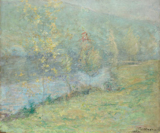 Misty May Morn, John Henry Twachtman, 1899 Boxed Canvas