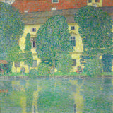 The Schloss Kammer on the Attersee, III, Gustav Klimt, 1910 Boxed Canvas