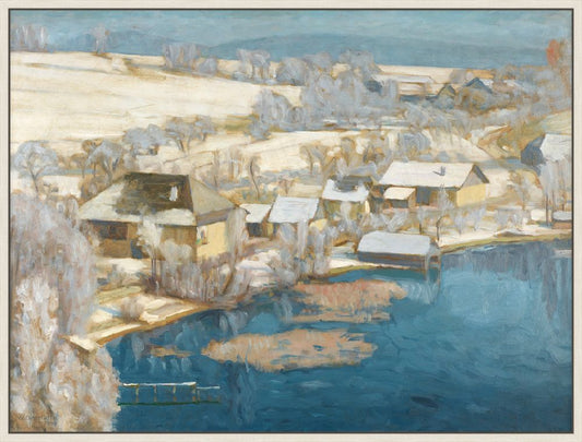 Unterbuchberg in Winter, Walther Gamerith, 1946 on Canvas