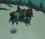 A Reconnaissance  1902 Fredric Remington on Boxed Canvas