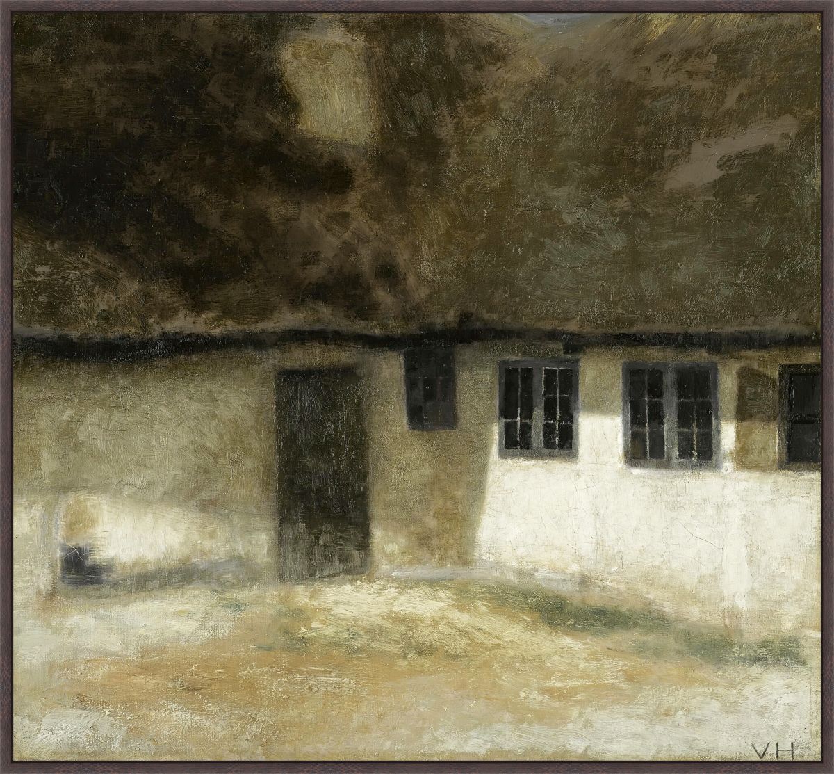 Corner Of A Farm , Hammershoi , 1875 On Canvas