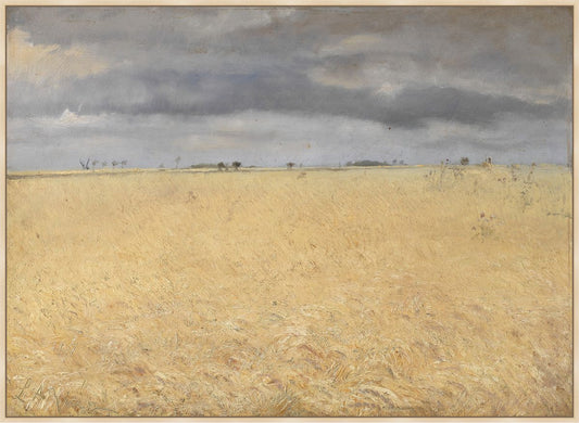 A Rye Field Near Ring Village On Canvas