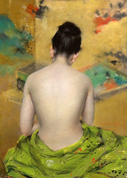 Figure Study, William Merritt Chase, 1888 Boxed Canvas