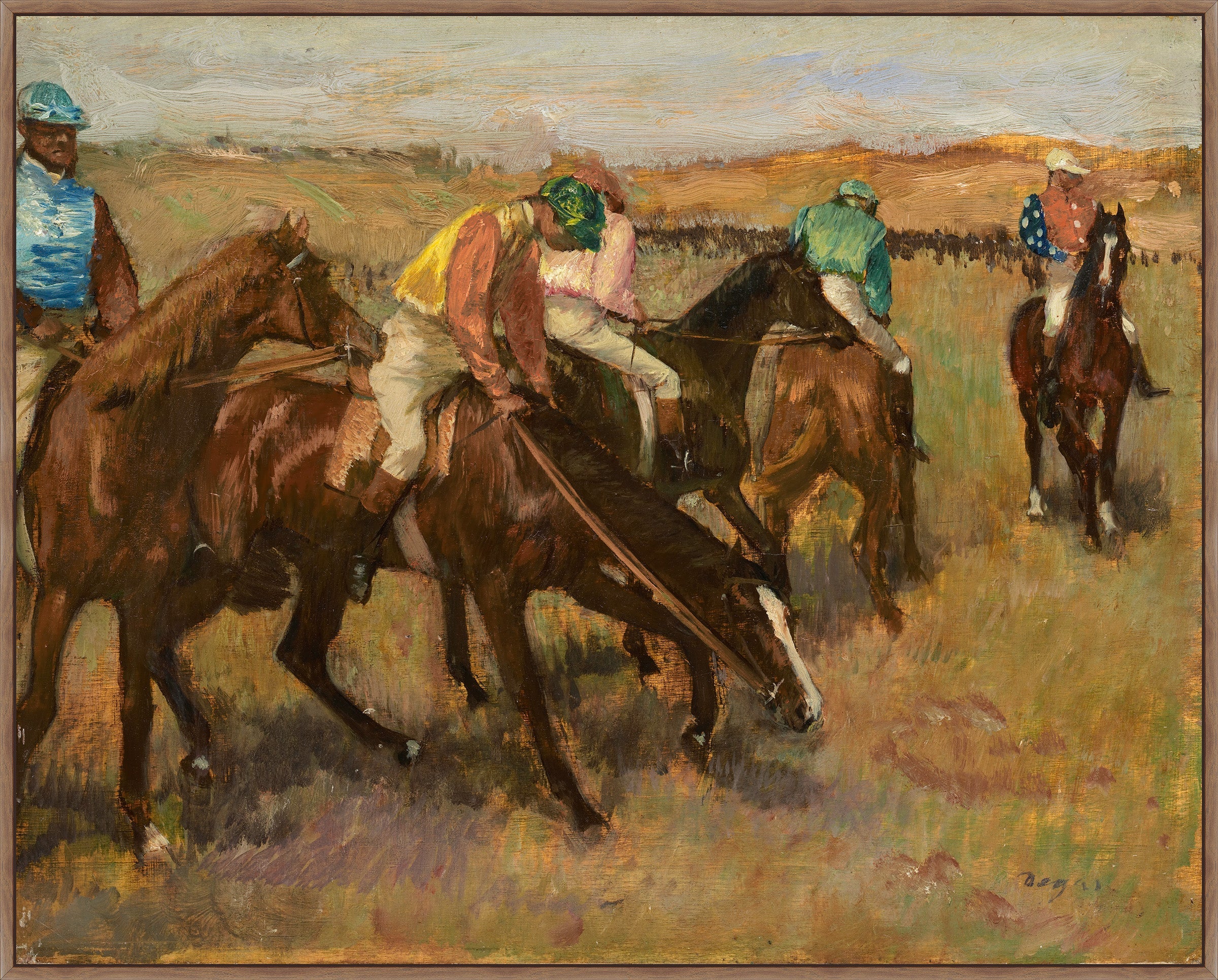 Before the Race, Edgar Degas, 1882 on Canvas