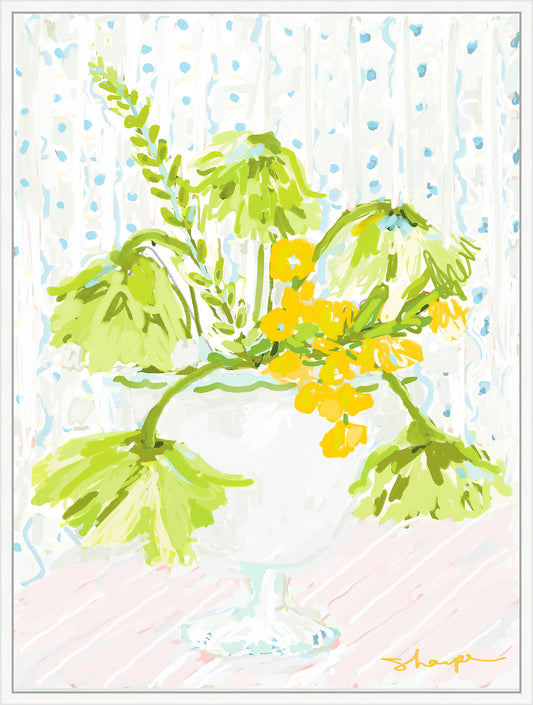 Spring Centerpiece I on Canvas