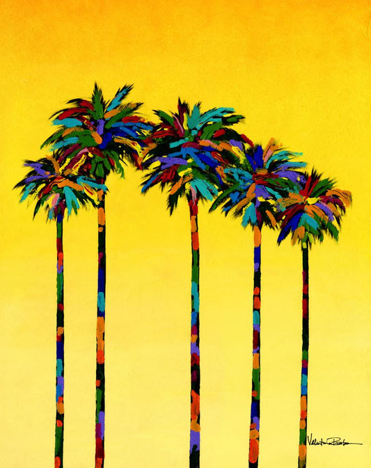 Palms on Parade Boxed Canvas